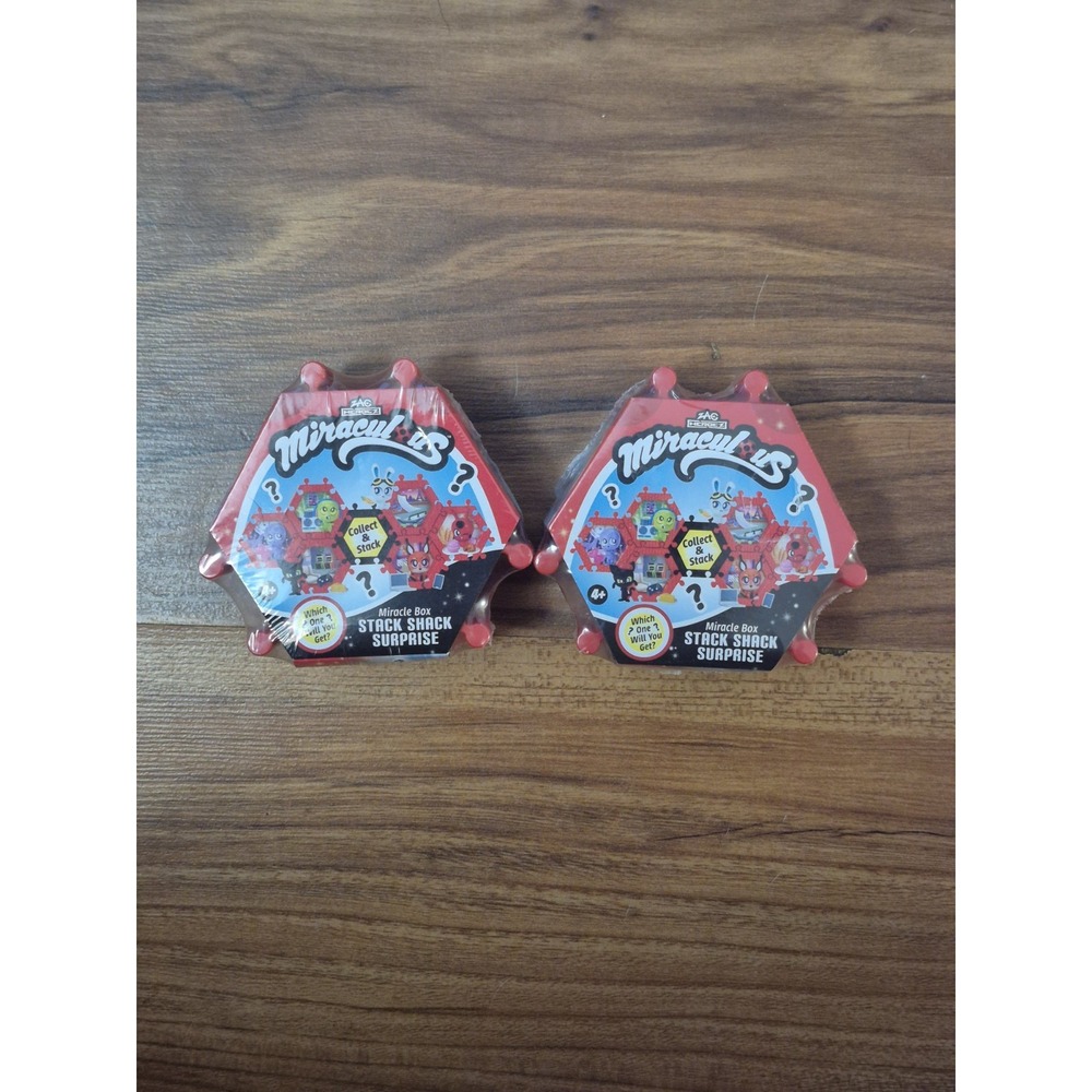 2 Miraculous Ladybug Miracle Stack Shack Blind Box Surprise Mini Figure Rare S33